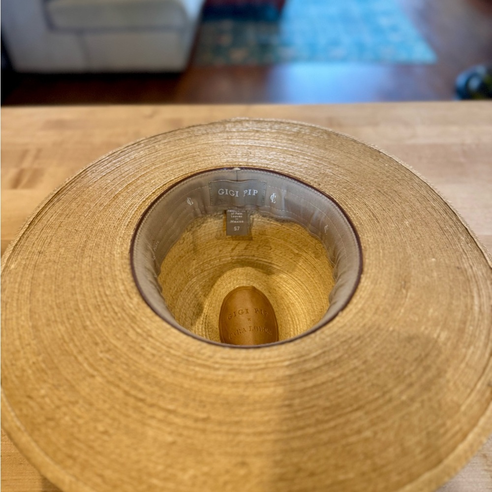 GIGI PIP Tan Wide-Brim Hat - Picture 5 of 9
